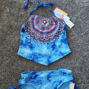 2 piece swimsuit.
